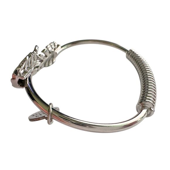 Kinsley Armelle Laurel Leaf Bracelet - Silver Ion Plated - Picture 6 of 13